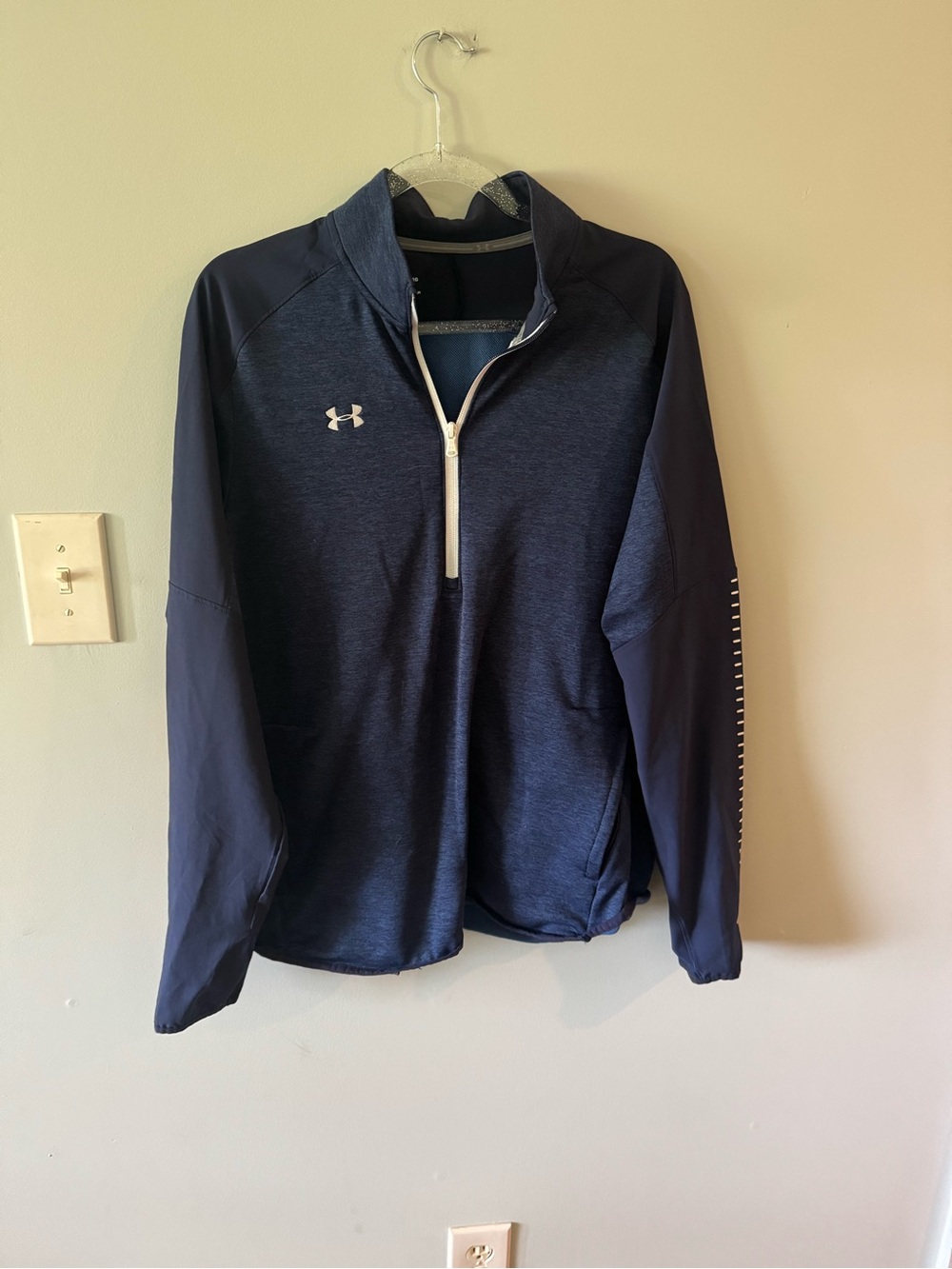 Under Armour Men's Navy Blue Quarter-Zip Performance Jacket